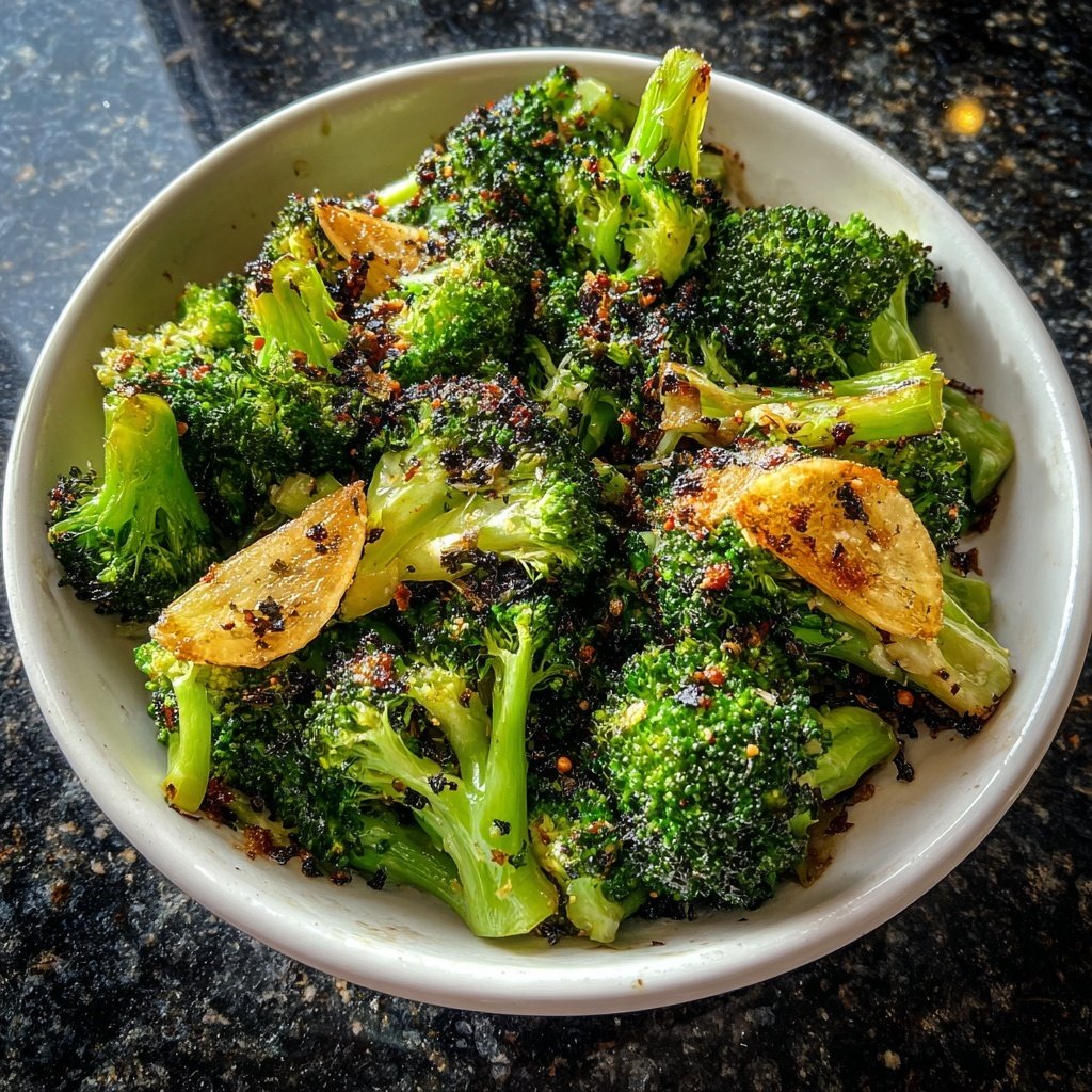 Brokkoli Pfanne Mit Knoblauch