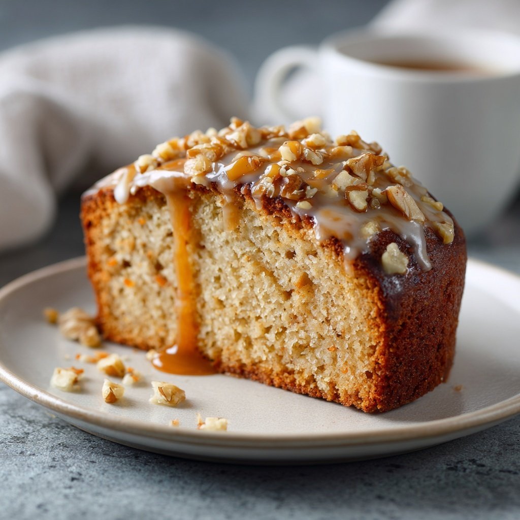 Karottenkuchen Mit Ahornsirup Glasur