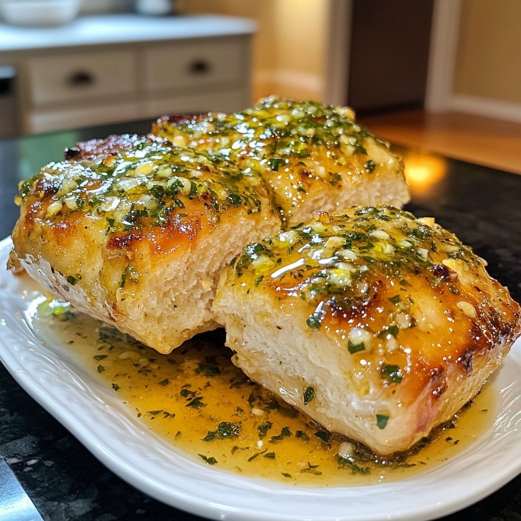 Hähnchenbrust mit Knoblauch Zitronen Sauce