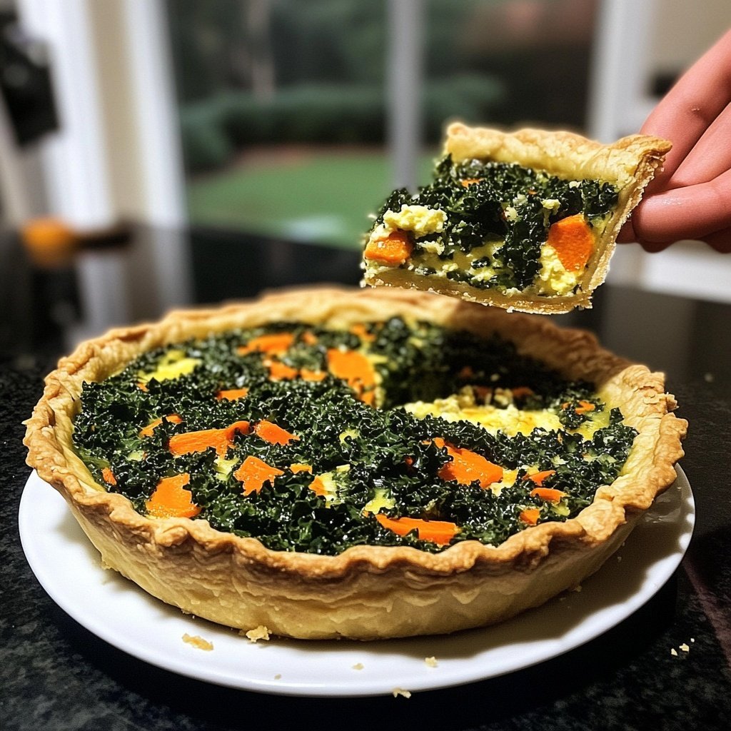 Quiche mit Grünkohl und Möhren