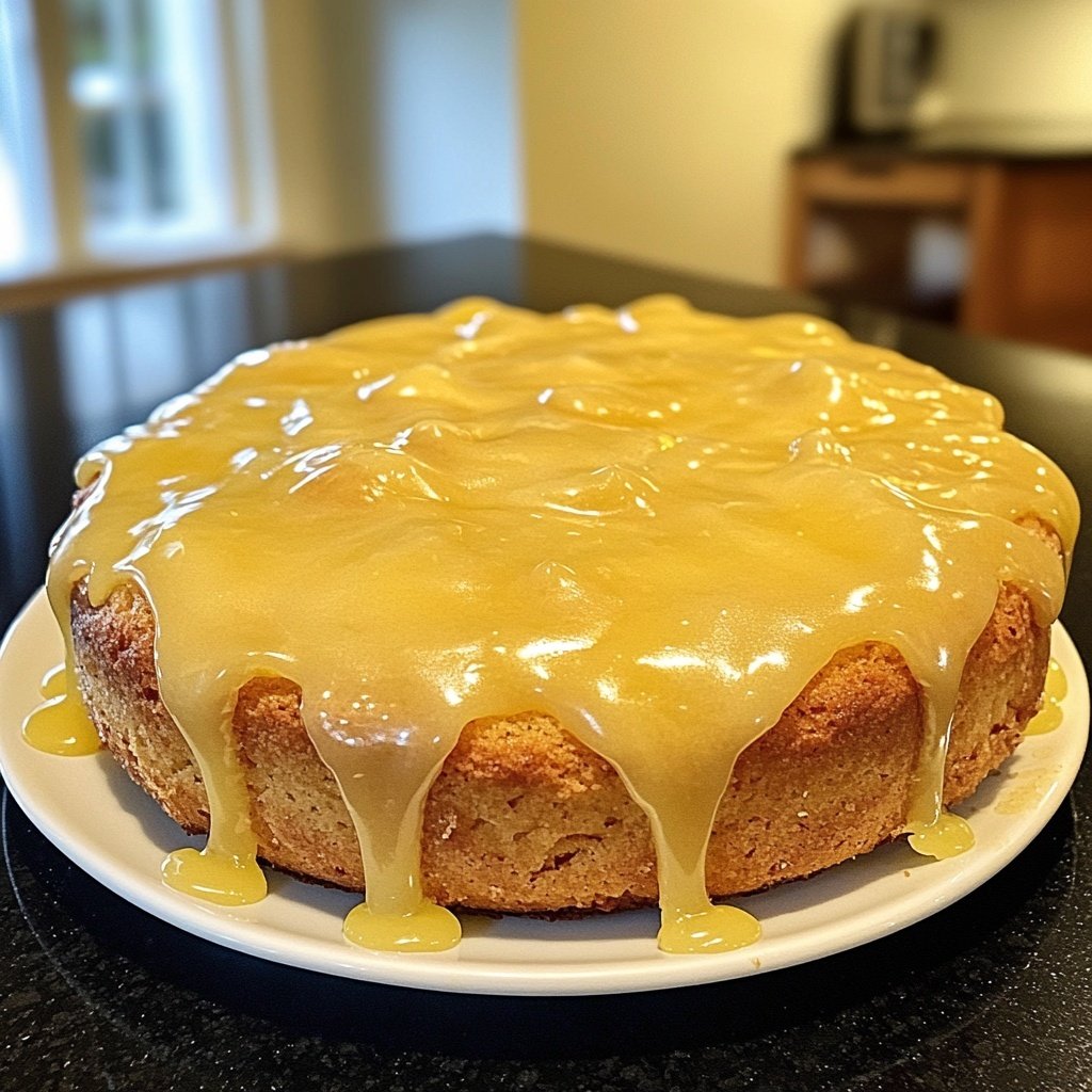 Zitronenkuchen mit Zuckerguss