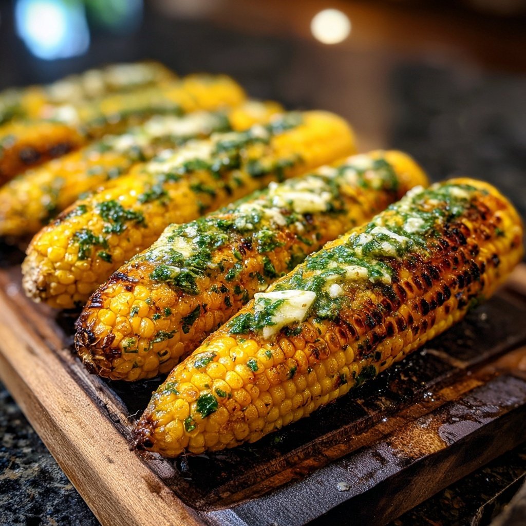 Grill Mais Mit Kräuterbutter
