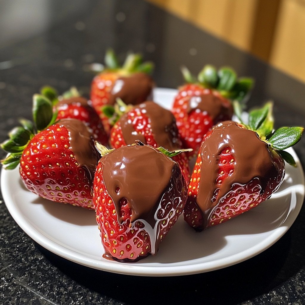 Erdbeeren mit Schokolade Rezept